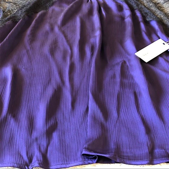 🆕Dex Lace Sleeve Top Purple/Black XL - Picture 5 of 10